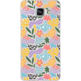 Printify Samsung Galaxy A5 2016 İle Uyumlu 1mm Kapak Memphis Desen Tasarımlı Şeffaf Silikon Cep Telefonu Kılıfı-