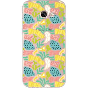 Printify Samsung Galaxy A5 2017 İle Uyumlu 1mm Kapak Memphis Desen Tasarımlı Şeffaf Silikon Cep Telefonu Cep Telefonu Kılıfı