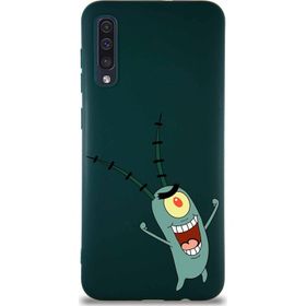 Printify Samsung Galaxy A50 Soft Premier Kapak Plankton Tasarımlı Silikon Cep Telefonu Kılıfı