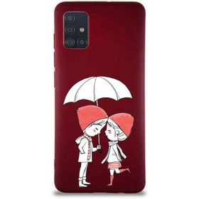 Printify Samsung Galaxy A51 Soft Premier Kapak Aşk Tasarımlı Silikon Cep Telefonu Kılıfı