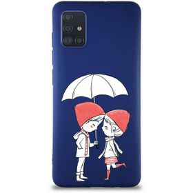 Printify Samsung Galaxy A51 Soft Premier Kapak Aşk Tasarımlı Silikon Cep Telefonu Kılıfı