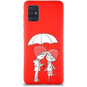 Printify Samsung Galaxy A51 Soft Premier Kapak Aşk Tasarımlı Silikon Cep Telefonu Kılıfı
