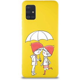 Printify Samsung Galaxy A51 Soft Premier Kapak Aşk Tasarımlı Silikon Cep Telefonu Kılıfı