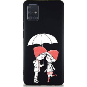 Printify Samsung Galaxy A51 Soft Premier Kapak Aşk Tasarımlı Silikon Cep Telefonu Kılıfı