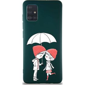 Printify Samsung Galaxy A51 Soft Premier Kapak Aşk Tasarımlı Silikon Cep Telefonu Kılıfı