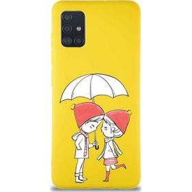 Printify Samsung Galaxy A51 Soft Premier Kapak Aşk Tasarımlı Silikon Cep Telefonu Kılıfı