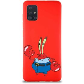 Printify Samsung Galaxy A51 Soft Premier Kapak Bay Yengeç Tasarımlı Silikon Cep Telefonu Kılıfı