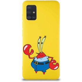 Printify Samsung Galaxy A51 Soft Premier Kapak Bay Yengeç Tasarımlı Silikon Cep Telefonu Kılıfı