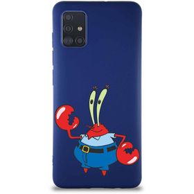 Printify Samsung Galaxy A51 Soft Premier Kapak Bay Yengeç Tasarımlı Silikon Cep Telefonu Kılıfı