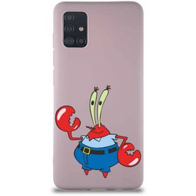 Printify Samsung Galaxy A51 Soft Premier Kapak Bay Yengeç Tasarımlı Silikon Cep Telefonu Kılıfı