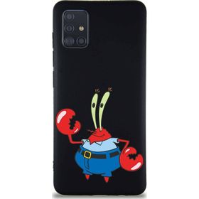 Printify Samsung Galaxy A51 Soft Premier Kapak Bay Yengeç Tasarımlı Silikon Cep Telefonu Kılıfı