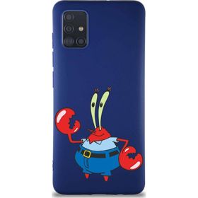 Printify Samsung Galaxy A51 Soft Premier Kapak Bay Yengeç Tasarımlı Silikon Cep Telefonu Kılıfı
