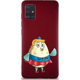 Printify Samsung Galaxy A51 Soft Premier Kapak Bayan Puff Tasarımlı Silikon Cep Telefonu Kılıfı