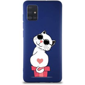 Printify Samsung Galaxy A51 Soft Premier Kapak Coolcat Tasarımlı Silikon Cep Telefonu