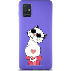 Printify Samsung Galaxy A51 Soft Premier Kapak Coolcat Tasarımlı Silikon Cep Telefonu
