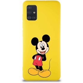 Printify Samsung Galaxy A51 Soft Premier Kapak Mickey Mouse-B Tasarımlı Silikon Cep Telefonu Kılıfı
