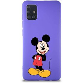 Printify Samsung Galaxy A51 Soft Premier Kapak Mickey Mouse-B Tasarımlı Silikon Cep Telefonu Kılıfı