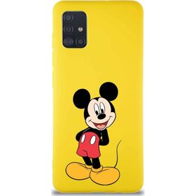 Printify Samsung Galaxy A51 Soft Premier Kapak Mickey Mouse-B Tasarımlı Silikon Cep Telefonu Kılıfı