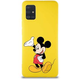Printify Samsung Galaxy A51 Soft Premier Kapak Mickey Mouse-C Tasarımlı Silikon Cep Telefonu Kılıfı