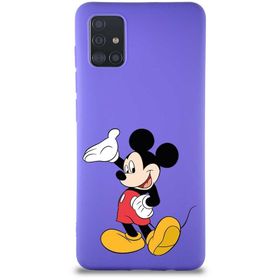 Printify Samsung Galaxy A51 Soft Premier Kapak Mickey Mouse-C Tasarımlı Silikon Cep Telefonu Kılıfı