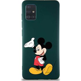 Printify Samsung Galaxy A51 Soft Premier Kapak Mickey Mouse-C Tasarımlı Silikon Cep Telefonu Kılıfı