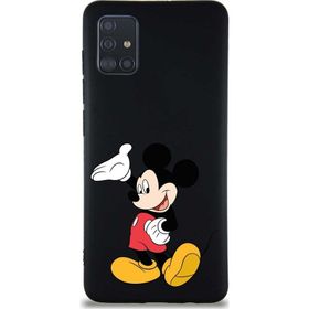 Printify Samsung Galaxy A51 Soft Premier Kapak Mickey Mouse-C Tasarımlı Silikon Cep Telefonu Kılıfı