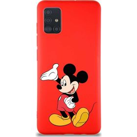 Printify Samsung Galaxy A51 Soft Premier Kapak Mickey Mouse-C Tasarımlı Silikon Cep Telefonu Kılıfı