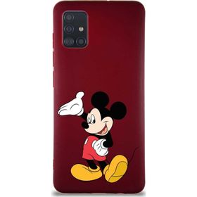 Printify Samsung Galaxy A51 Soft Premier Kapak Mickey Mouse-C Tasarımlı Silikon Cep Telefonu Kılıfı