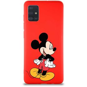 Printify Samsung Galaxy A51 Soft Premier Kapak Mickey Mouse-D Tasarımlı Silikon Cep Telefonu Kılıfı