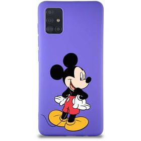 Printify Samsung Galaxy A51 Soft Premier Kapak Mickey Mouse-D Tasarımlı Silikon Cep Telefonu Kılıfı