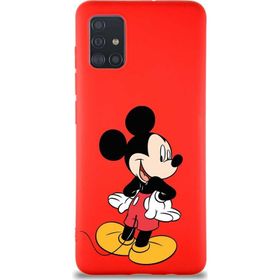 Printify Samsung Galaxy A51 Soft Premier Kapak Mickey Mouse-D Tasarımlı Silikon Cep Telefonu Kılıfı