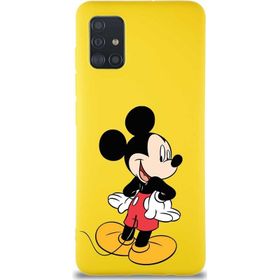 Printify Samsung Galaxy A51 Soft Premier Kapak Mickey Mouse-D Tasarımlı Silikon Cep Telefonu Kılıfı