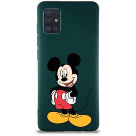 Printify Samsung Galaxy A51 Soft Premier Kapak Mickey Mouse-E Tasarımlı Silikon Cep Telefonu Kılıfı