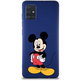 Printify Samsung Galaxy A51 Soft Premier Kapak Mickey Mouse-E Tasarımlı Silikon Cep Telefonu Kılıfı