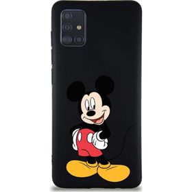 Printify Samsung Galaxy A51 Soft Premier Kapak Mickey Mouse-E Tasarımlı Silikon Cep Telefonu Kılıfı