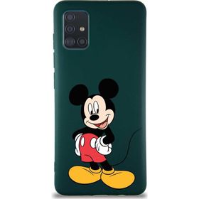 Printify Samsung Galaxy A51 Soft Premier Kapak Mickey Mouse-E Tasarımlı Silikon Cep Telefonu Kılıfı
