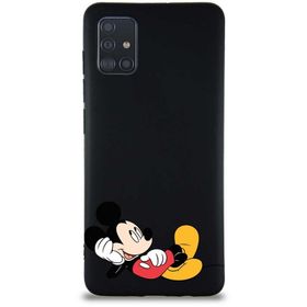 Printify Samsung Galaxy A51 Soft Premier Kapak Mickey Mouse-F Tasarımlı Silikon Cep Telefonu Kılıfı