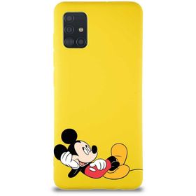 Printify Samsung Galaxy A51 Soft Premier Kapak Mickey Mouse-F Tasarımlı Silikon Cep Telefonu Kılıfı
