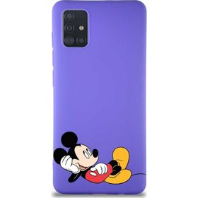 Printify Samsung Galaxy A51 Soft Premier Kapak Mickey Mouse-F Tasarımlı Silikon Cep Telefonu Kılıfı