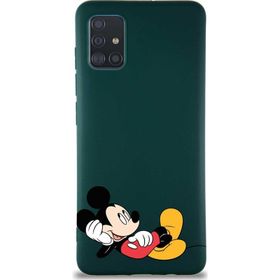 Printify Samsung Galaxy A51 Soft Premier Kapak Mickey Mouse-F Tasarımlı Silikon Cep Telefonu Kılıfı