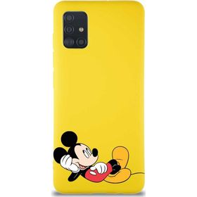 Printify Samsung Galaxy A51 Soft Premier Kapak Mickey Mouse-F Tasarımlı Silikon Cep Telefonu Kılıfı