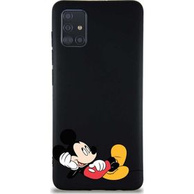 Printify Samsung Galaxy A51 Soft Premier Kapak Mickey Mouse-F Tasarımlı Silikon Cep Telefonu Kılıfı