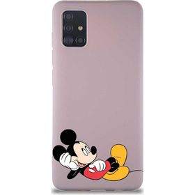 Printify Samsung Galaxy A51 Soft Premier Kapak Mickey Mouse-F Tasarımlı Silikon Cep Telefonu Kılıfı