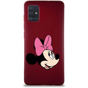 Printify Samsung Galaxy A51 Soft Premier Kapak Minnie Mouse-A Tasarımlı Silikon Cep Telefonu Kılıfı