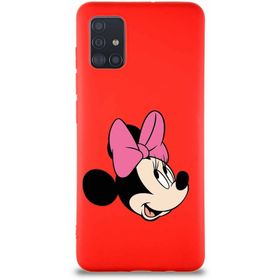 Printify Samsung Galaxy A51 Soft Premier Kapak Minnie Mouse-A Tasarımlı Silikon Cep Telefonu Kılıfı