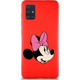 Printify Samsung Galaxy A51 Soft Premier Kapak Minnie Mouse-A Tasarımlı Silikon Cep Telefonu Kılıfı
