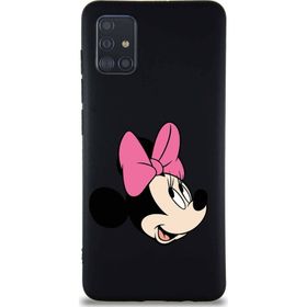 Printify Samsung Galaxy A51 Soft Premier Kapak Minnie Mouse-A Tasarımlı Silikon Cep Telefonu Kılıfı