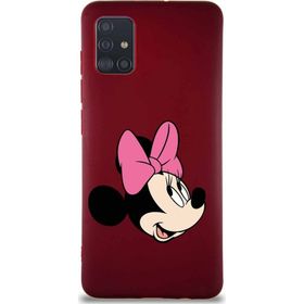 Printify Samsung Galaxy A51 Soft Premier Kapak Minnie Mouse-A Tasarımlı Silikon Cep Telefonu Kılıfı