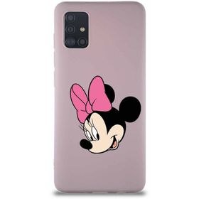 Printify Samsung Galaxy A51 Soft Premier Kapak Minnie Mouse-B Tasarımlı Silikon Cep Telefonu Kılıfı