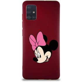 Printify Samsung Galaxy A51 Soft Premier Kapak Minnie Mouse-B Tasarımlı Silikon Cep Telefonu Kılıfı